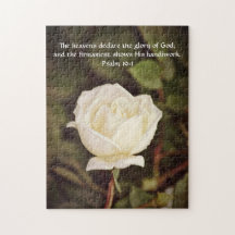 Blume des Glaubens Psalm Rose Puzzle