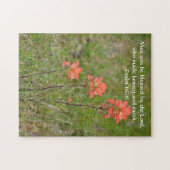 Blume des Glaubens Psalm Wildblume Puzzle (Horizontal)