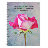 Blume des Glaubens Rose Hope Prayer Journal Notizblock (Vorderseite)