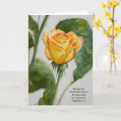 Blume des Glaubens Rose Sympathiekarte Karte (Gelbe Blume)