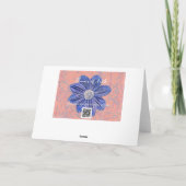 Blume des Glaubens Schöne Blume und Schrift Karte (Rückseite)