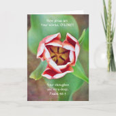 Blume des Glaubens Tulip Psalm Note Card Karte (Vorderseite)