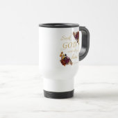 Blume des Glaubens von Frauen: Mit dem ganzen Herz Reisebecher (VorderseiteRechts)