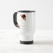 Blume des Glaubens von Frauen: Mit dem ganzen Herz Reisebecher (Vorderseite Links)