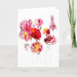 Blume des Glücks Feiertagskarte