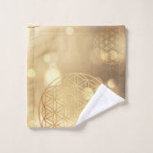 Blume des Goldglanzes Badhandtuch Set (Waschlappen)