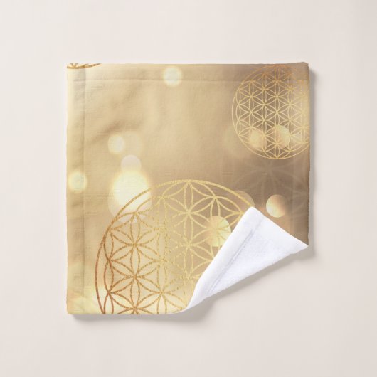 Blume des Goldglanzes Badhandtuch Set (Waschlappen)