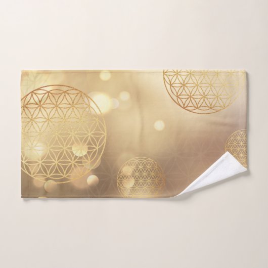 Blume des Goldglanzes Badhandtuch Set (Handtuch)