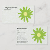 Blume des Grünbuchs Visitenkarte (Vorne/Hinten)