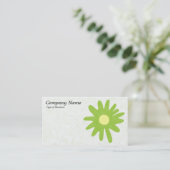 Blume des Grünbuchs Visitenkarte (Stehend Vorderseite)