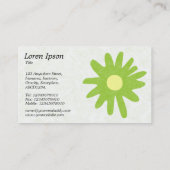 Blume des Grünbuchs Visitenkarte (Rückseite)