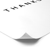 Blume des Handdrucks für personalisierte Väter Poster (Ecke)