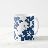 Blume des Hawaiianischen Blauen Hibiskus Kaffeetasse (VorderseiteRechts)