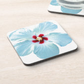 Blume des hawaiianischen Hibiskus Getränkeuntersetzer (Linke Seite)