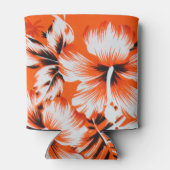 Blume des hawaiianischen Hibiskus Hintergrund Dosenkühler (Rückseite)