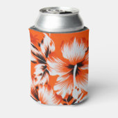Blume des hawaiianischen Hibiskus Hintergrund Dosenkühler (Kanne Rückseite)