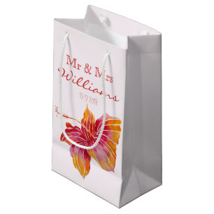 Blume des hawaiianischen Hibiskus   Hochzeit Kleine Geschenktüte