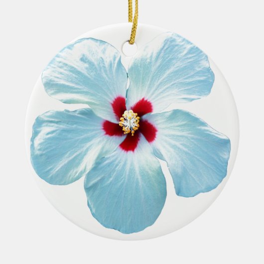 Blume des hawaiianischen Hibiskus Keramik Ornament (Vorne)