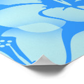 Blume des hawaiianischen Hibiskus Poster (Ecke)