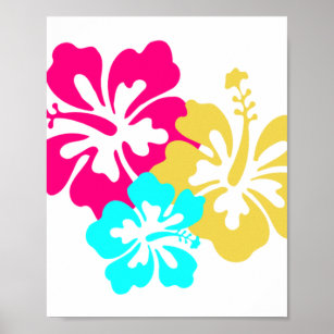Blume des hawaiianischen Hibiskus Poster