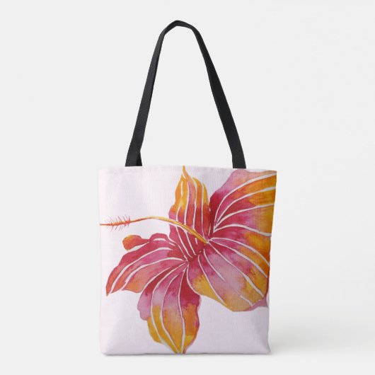 Blume des hawaiianischen Hibiskus | Volldrucktasch Tasche (Rückseite)