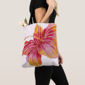 Blume des hawaiianischen Hibiskus | Volldrucktasch Tasche (Von Nahem)