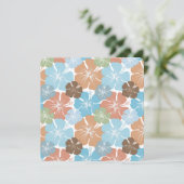 Blume des hawaiianischen tropischen Hibiskus 16 .  Einladung (Stehend Vorderseite)