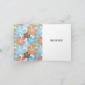 Blume des hawaiianischen tropischen Hibiskus Dankeskarte (Innenseite)