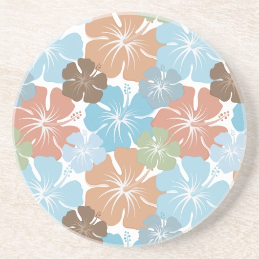 Blume des hawaiianischen tropischen Hibiskus Getränkeuntersetzer (Vorne)