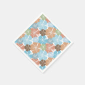 Blume des hawaiianischen tropischen Hibiskus Serviette (Ecke)