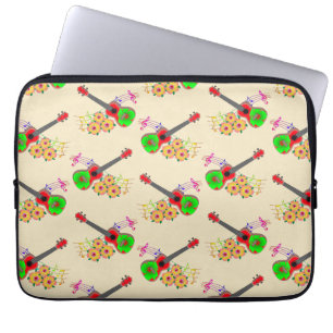 Blume des hawaiianischen Ukulele-Hibiskus Laptopschutzhülle