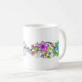 Blume des hawiitischen Hibiskus Kaffeetasse (VorderseiteRechts)