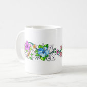 Blume des hawiitischen Hibiskus Kaffeetasse (Vorderseite Links)