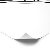 Blume des heiligen Geometriesymbols im alten Zen Fotodruck (Ecke)