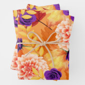 Blume des Herbstes, Hübsche Blume des Herbstes Geschenkpapier Set (Beispiel)