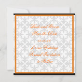 Blume des Herzens auf Damaskus Speichern Sie die A Save The Date (Rückseite)