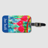 Blume des Herzens Gepäckanhänger (Vorderseite (Horizontal))