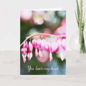 Blume des Herzens Karte (Vorderseite)