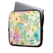 Blume des Herzens Laptopschutzhülle (Vorderseite Links)