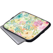 Blume des Herzens Laptopschutzhülle (Vorne Knopf)