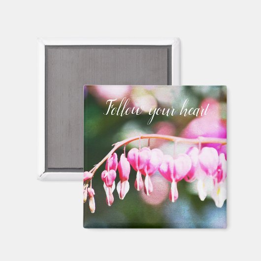 Blume des Herzens Magnet (Vorderseite/Rückseite)