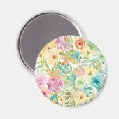 Blume des Herzens Magnet (Vorderseite/Rückseite)