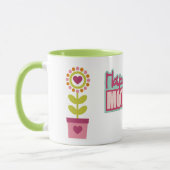 Blume des Herzens - Muttertag Tasse (Links)