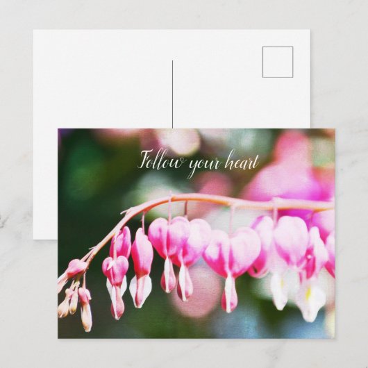 Blume des Herzens Postkarte (Vorne/Hinten)