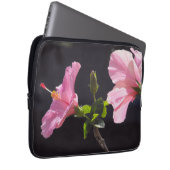 Blume des Hibiskus in Profil Laptopschutzhülle (Vorne Rechts)