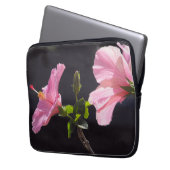 Blume des Hibiskus in Profil Laptopschutzhülle (Vorderseite Links)