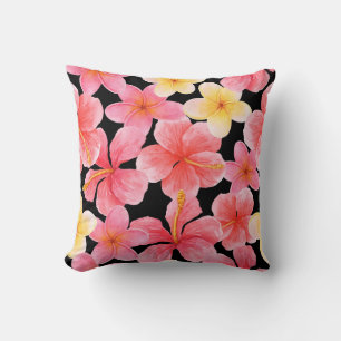 Blume des Hibiskus Plumeria Kissen
