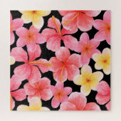 Blume des Hibiskus Plumeria Puzzle (Horizontal)
