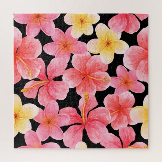 Blume des Hibiskus Plumeria Puzzle (Vertikal)