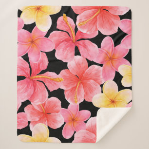 Blume des Hibiskus Plumeria Sherpadecke